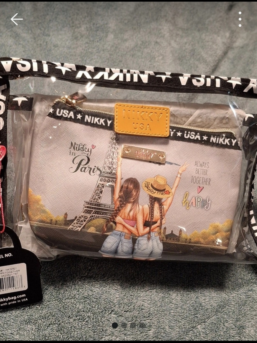 Gray Cosmetic Bag — Nikky in Paris Design